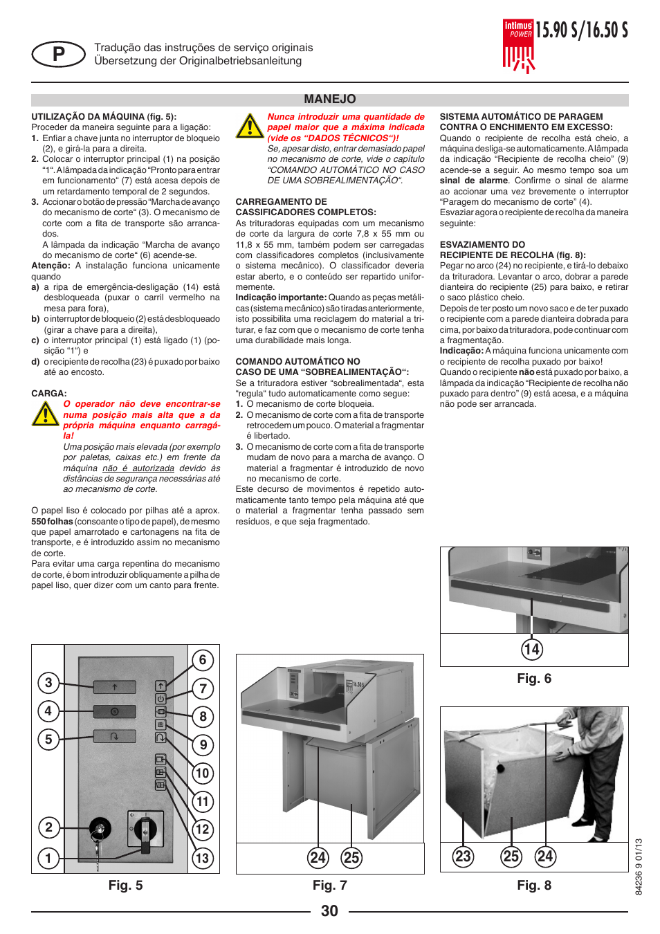 Fig. 8, Fig. 7, Fig. 6 | intimus POWER 16.50 S User Manual | Page 30 / 48