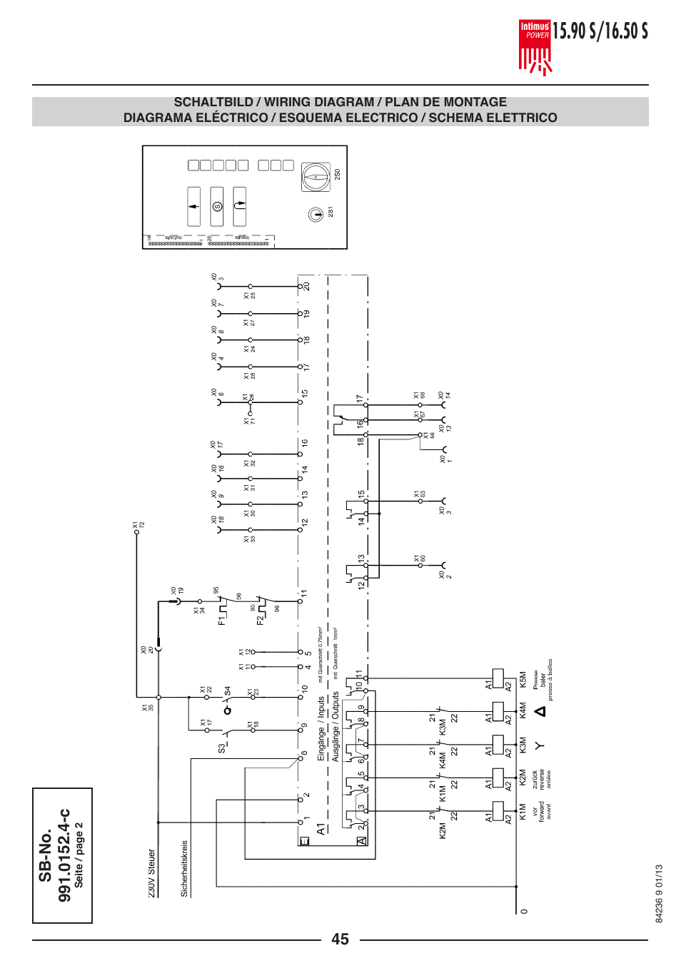 intimus POWER 16.50 S User Manual | Page 45 / 48