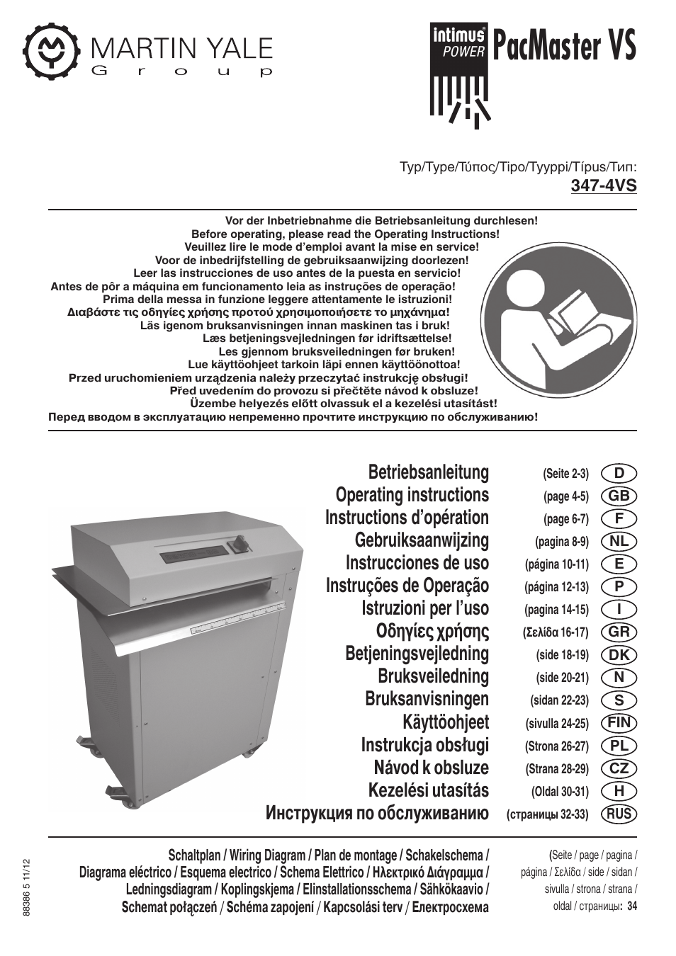 intimus PacMaster S User Manual | 36 pages