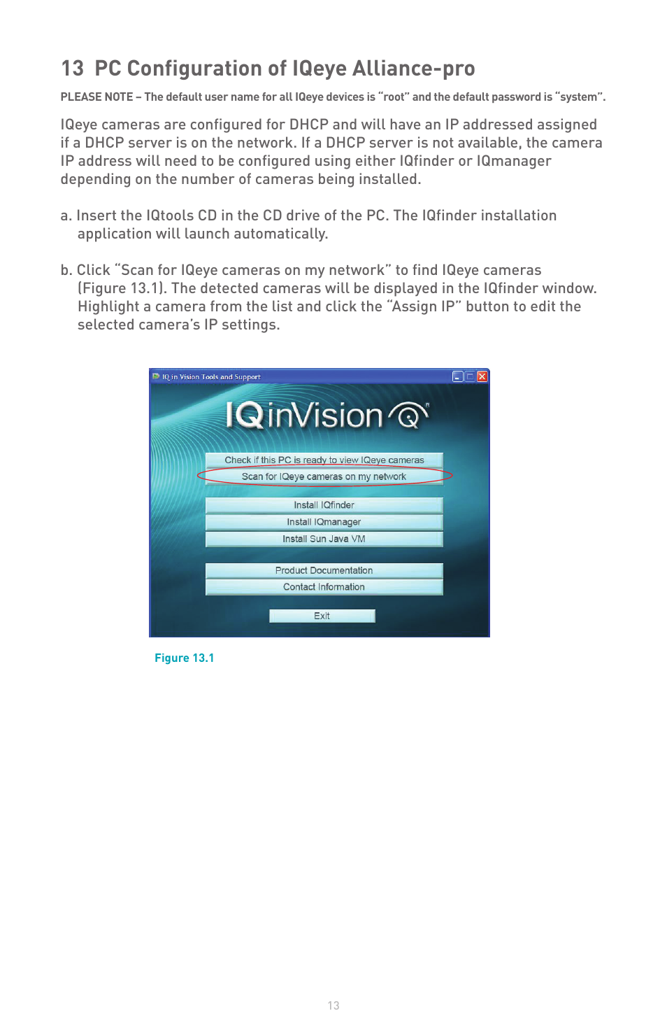 13 pc configuration of iqeye alliance-pro | IQinVision Alliance-pro Series User Manual | Page 13 / 20