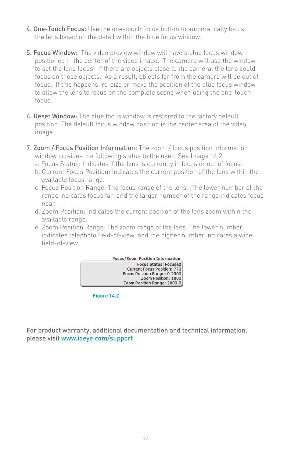 IQinVision Alliance-pro Series User Manual | Page 17 / 20