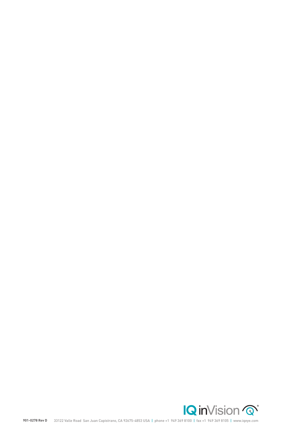 IQinVision Alliance-pro Series User Manual | Page 20 / 20