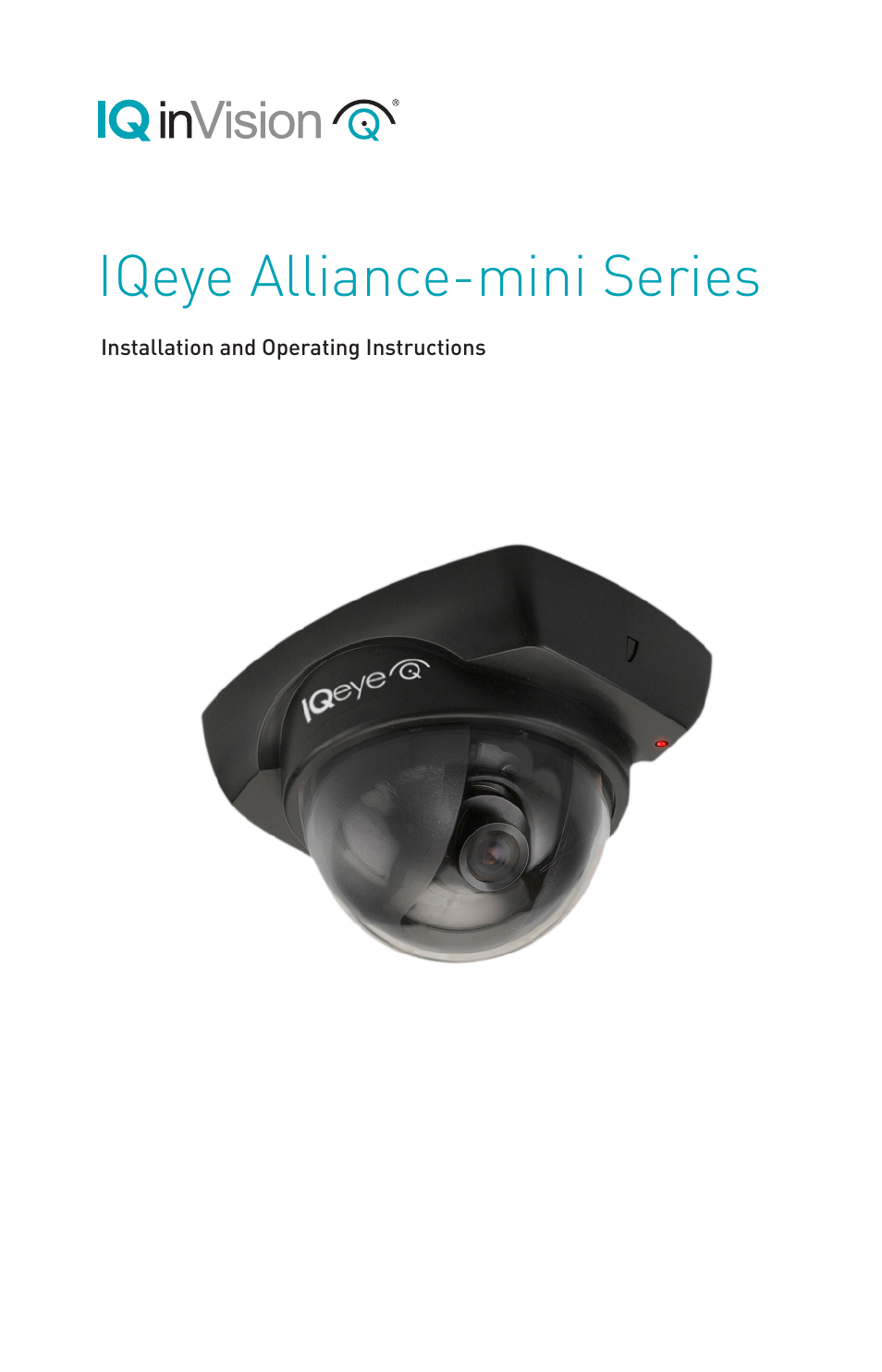IQinVision Alliance-mini Series IQD3x User Manual | 12 pages