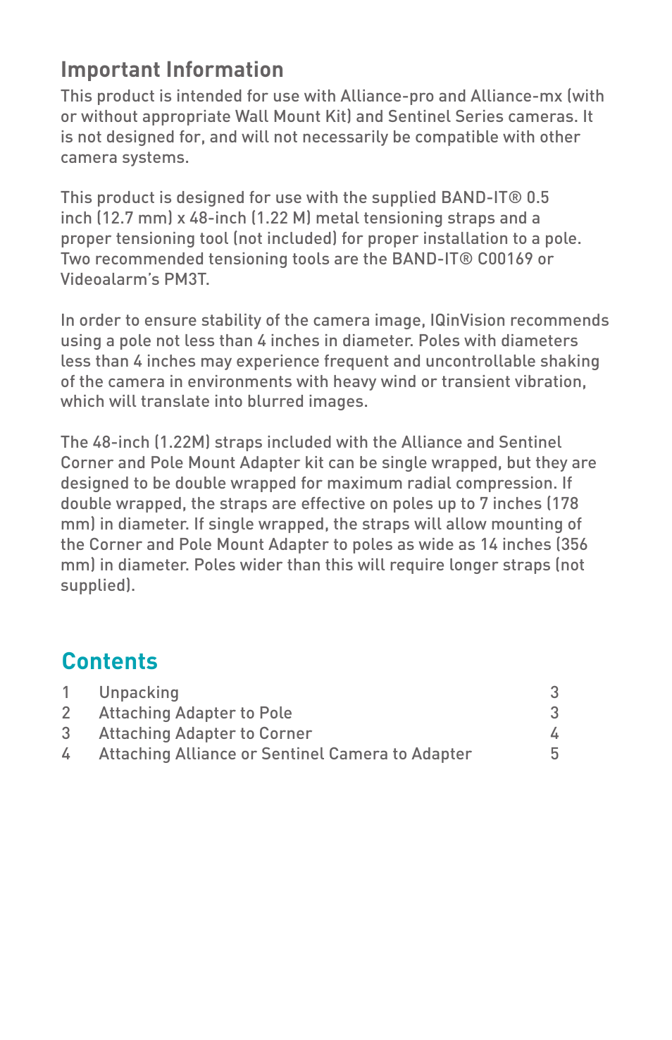 IQinVision IQA-CNR User Manual | Page 2 / 8