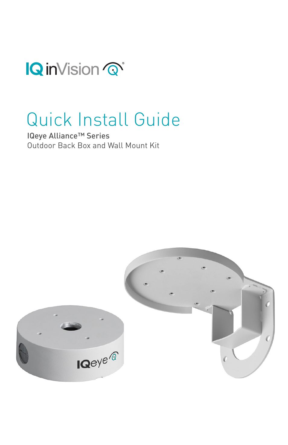 IQinVision Alliance-pro Backbox User Manual | 8 pages
