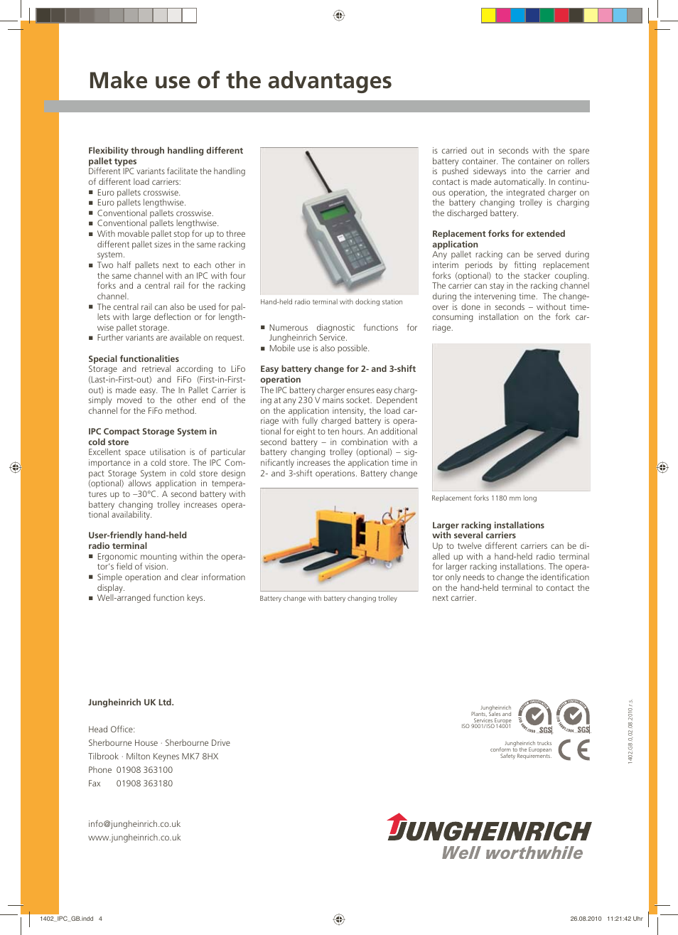 Make use of the advantages | Jungheinrich IPC User Manual | Page 4 / 4