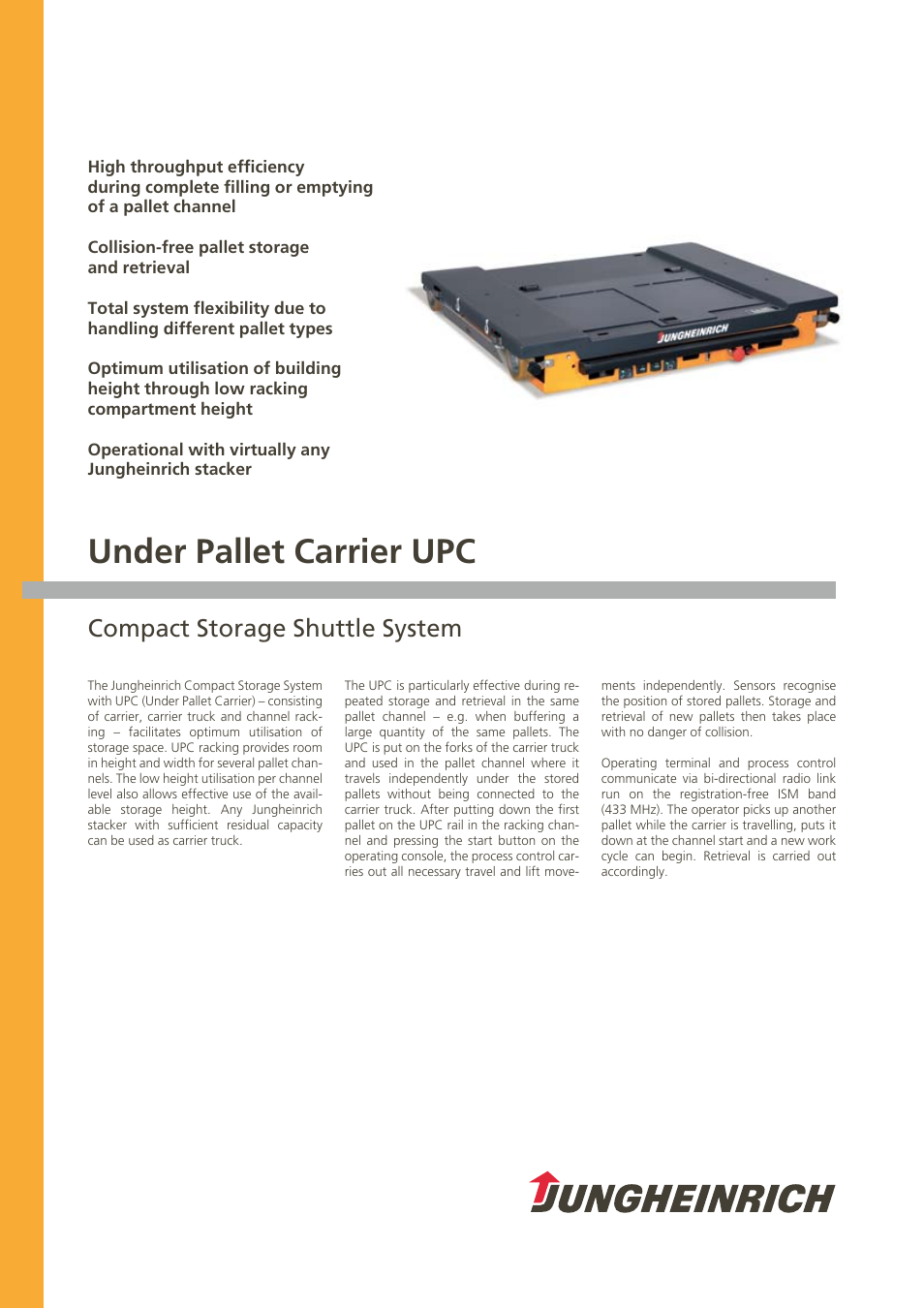 Jungheinrich UPC User Manual | 4 pages
