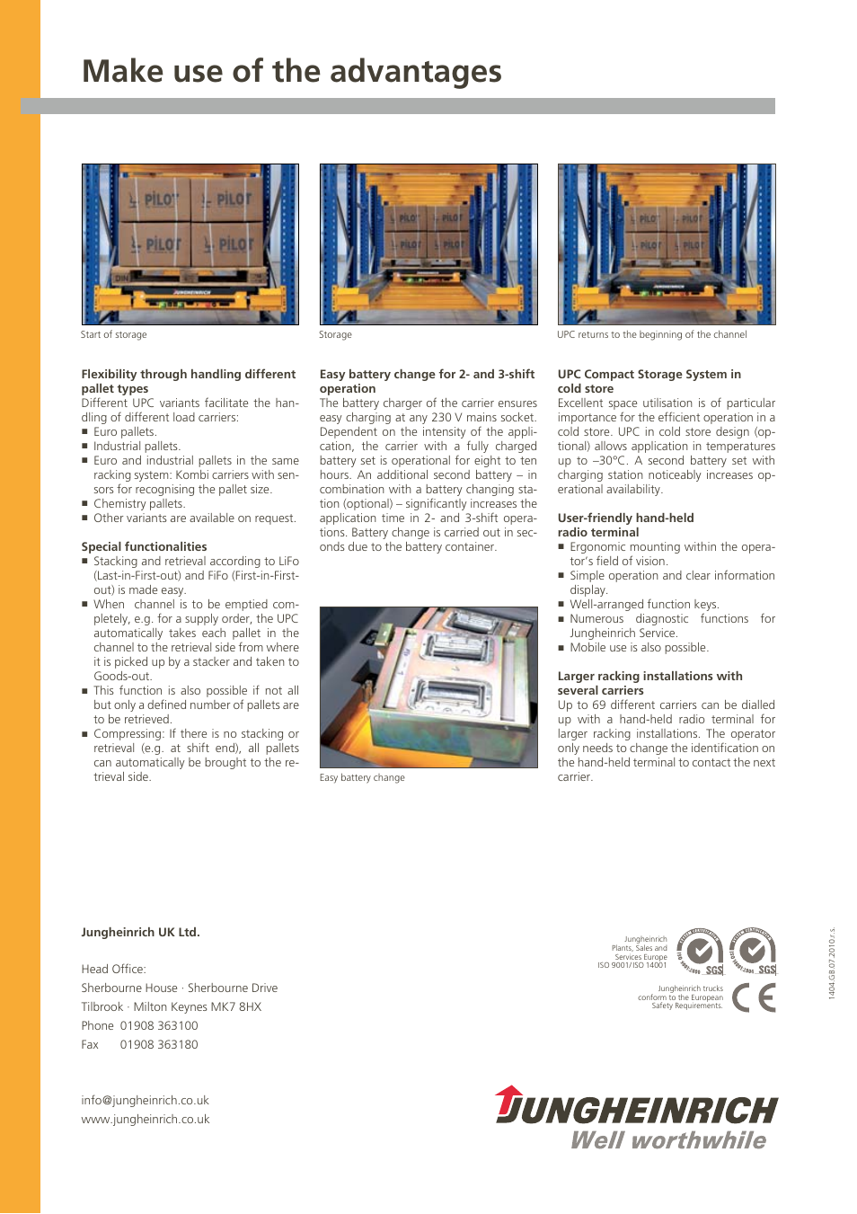 Make use of the advantages | Jungheinrich UPC User Manual | Page 4 / 4
