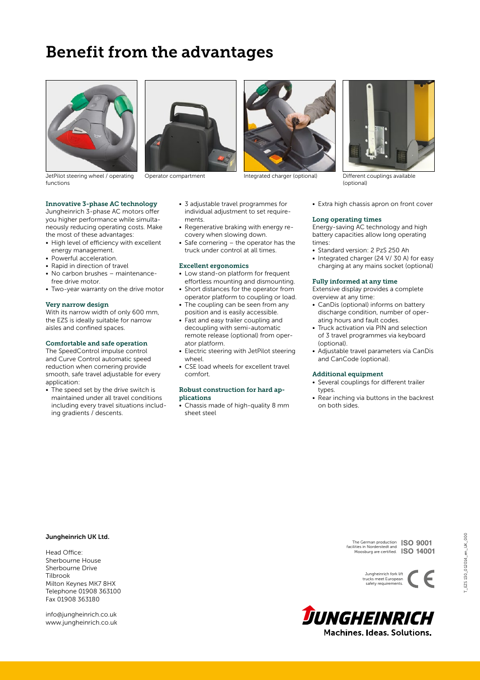 Benefit from the advantages | Jungheinrich EZS_130 User Manual | Page 4 / 4