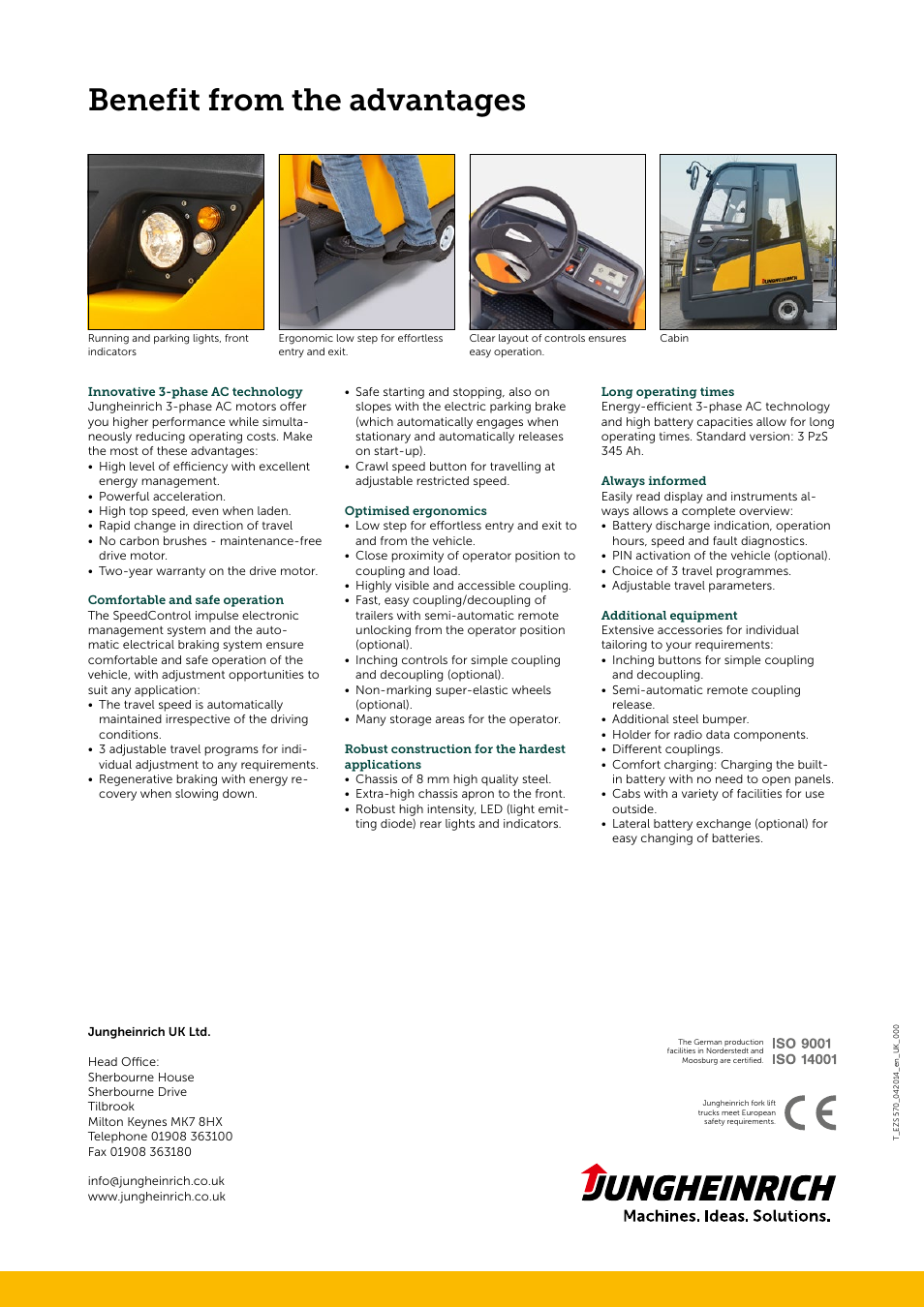 Benefit from the advantages | Jungheinrich EZS_570 User Manual | Page 4 / 4