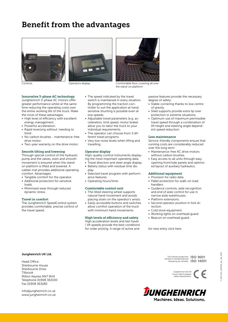 Benefit from the advantages | Jungheinrich EKS_110 User Manual | Page 4 / 4