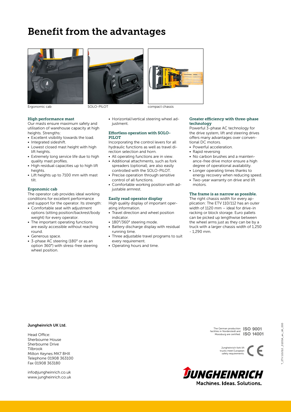 Benefit from the advantages | Jungheinrich ETV_110-112 User Manual | Page 4 / 4