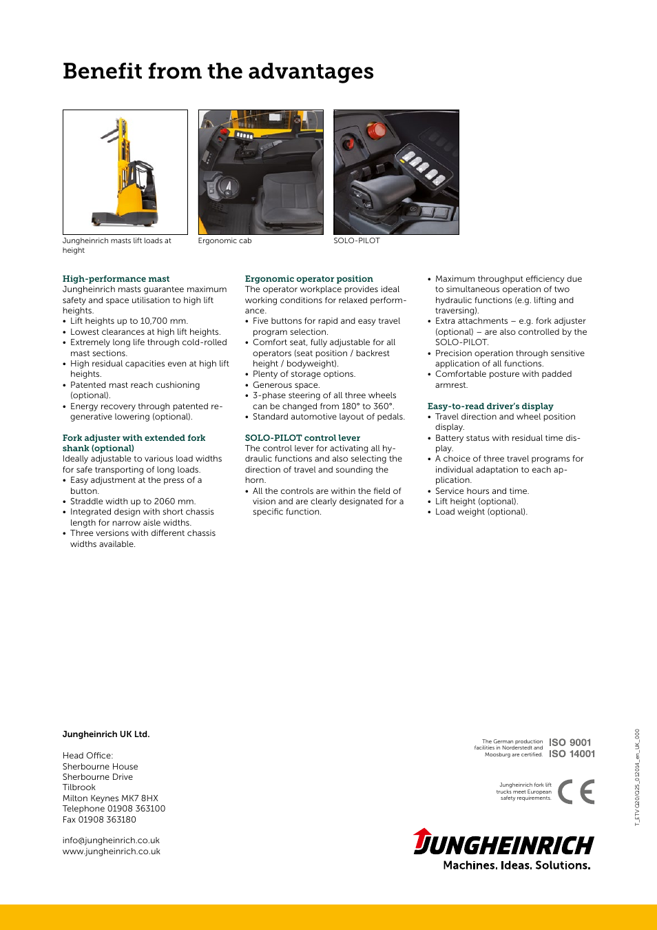 Benefit from the advantages | Jungheinrich ETV_Q20-25 User Manual | Page 4 / 4