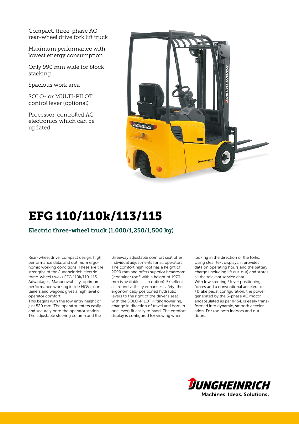 Jungheinrich EFG_110-113-115 User Manual | 4 pages