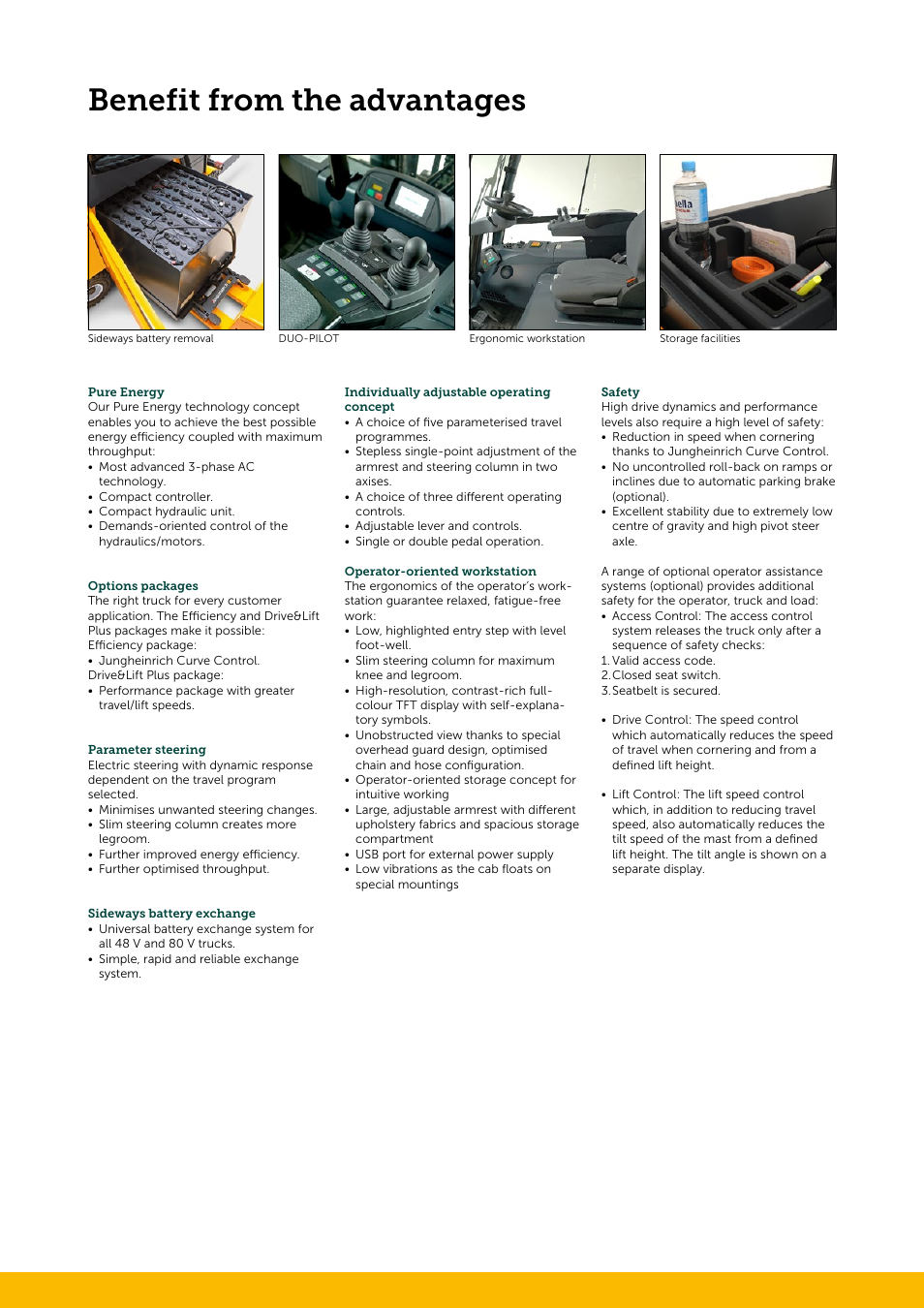 Benefit from the advantages | Jungheinrich EFG_S30 User Manual | Page 7 / 8
