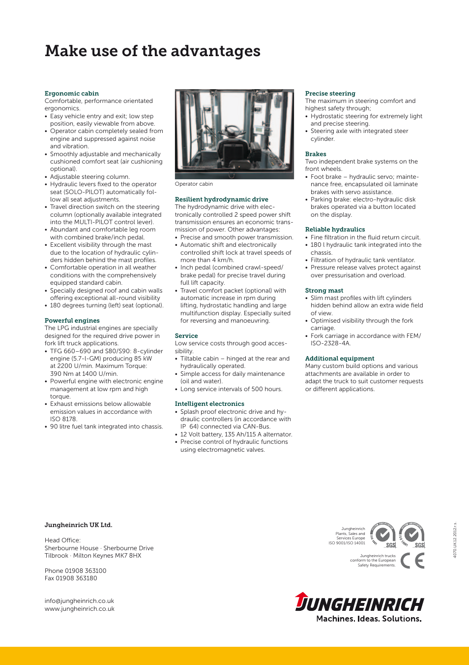 Make use of the advantages | Jungheinrich TFG_S90 User Manual | Page 4 / 4