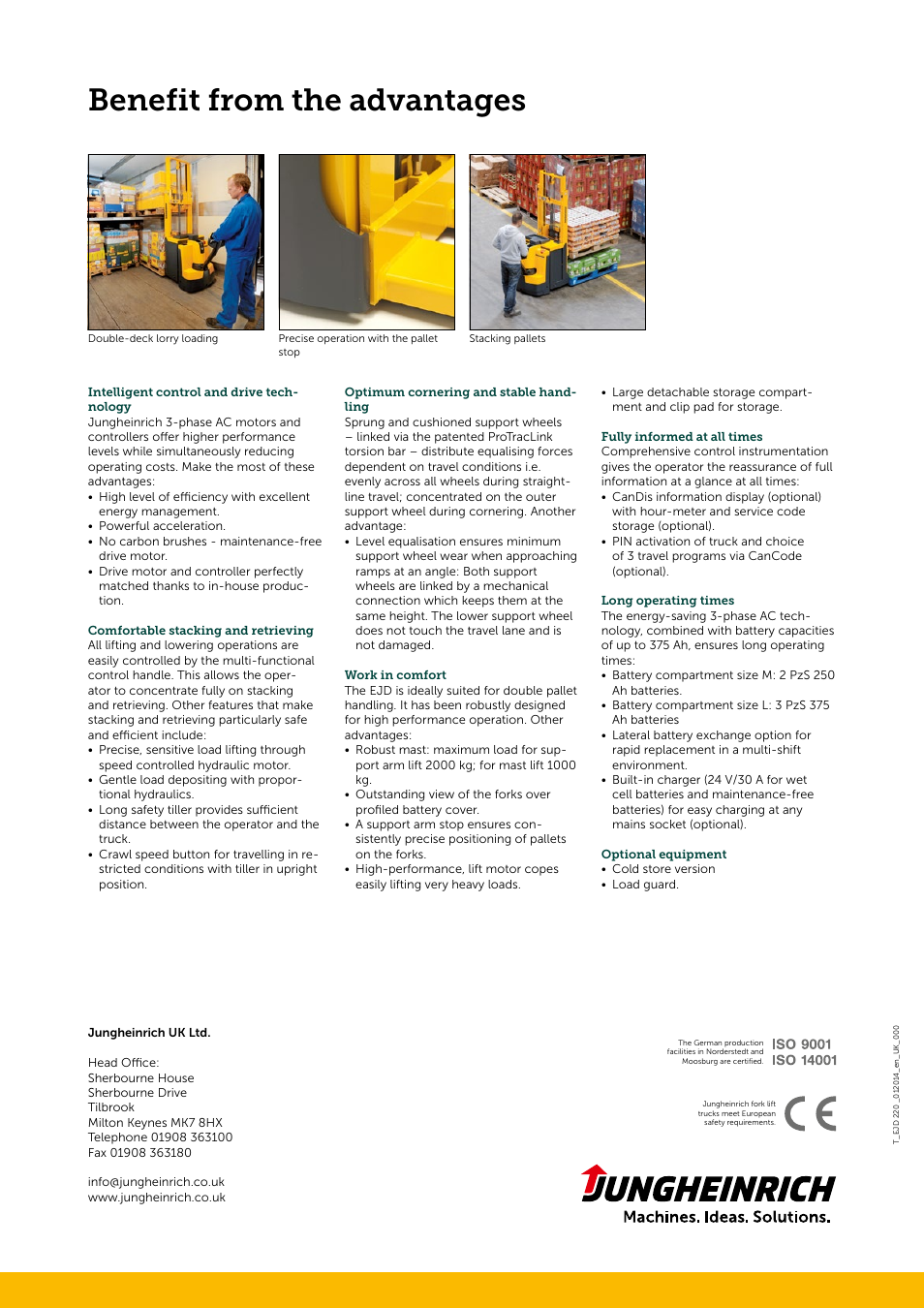 Benefit from the advantages | Jungheinrich EJD_220 User Manual | Page 4 / 4