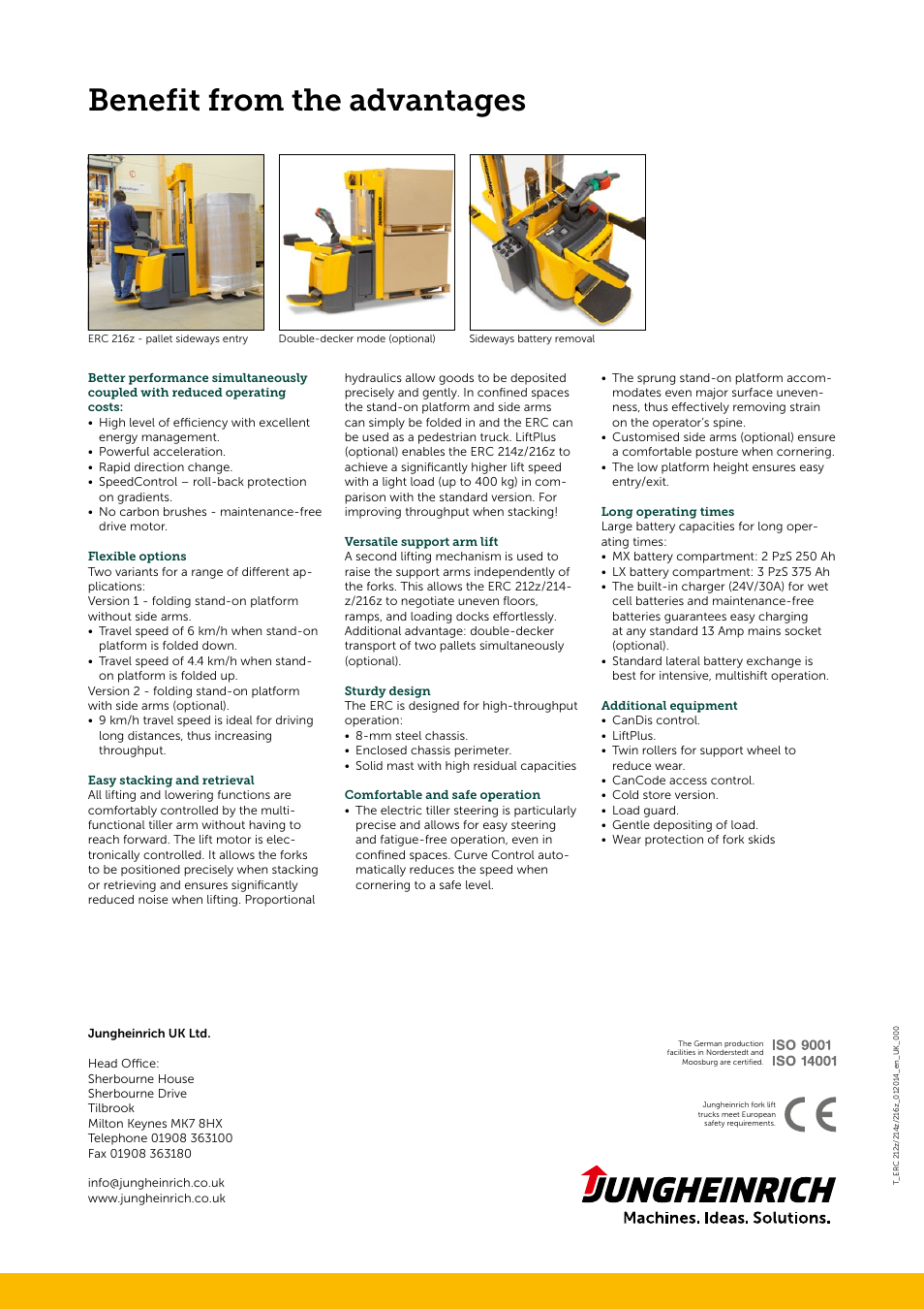 Benefit from the advantages | Jungheinrich ERC_212z–214z-216z User Manual | Page 4 / 4