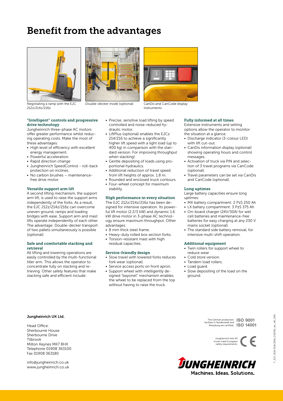 Benefit from the advantages | Jungheinrich EJC_212z–214z-216z User Manual | Page 4 / 4