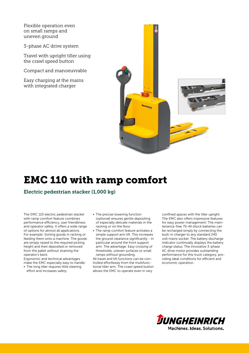 Jungheinrich EMC_110 with ramp comfort User Manual | 4 pages