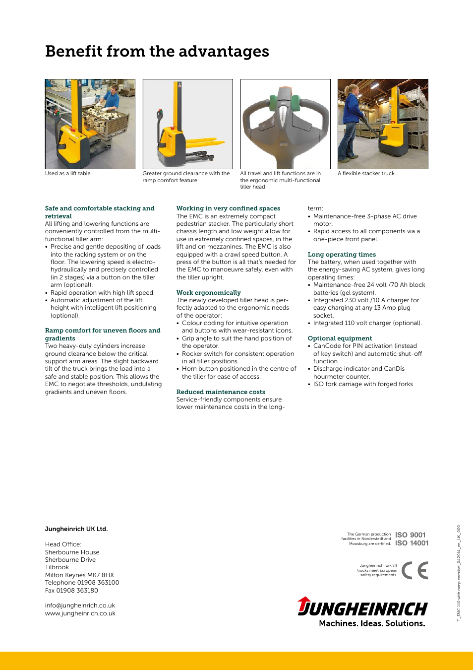 Benefit from the advantages | Jungheinrich EMC_110 with ramp comfort User Manual | Page 4 / 4