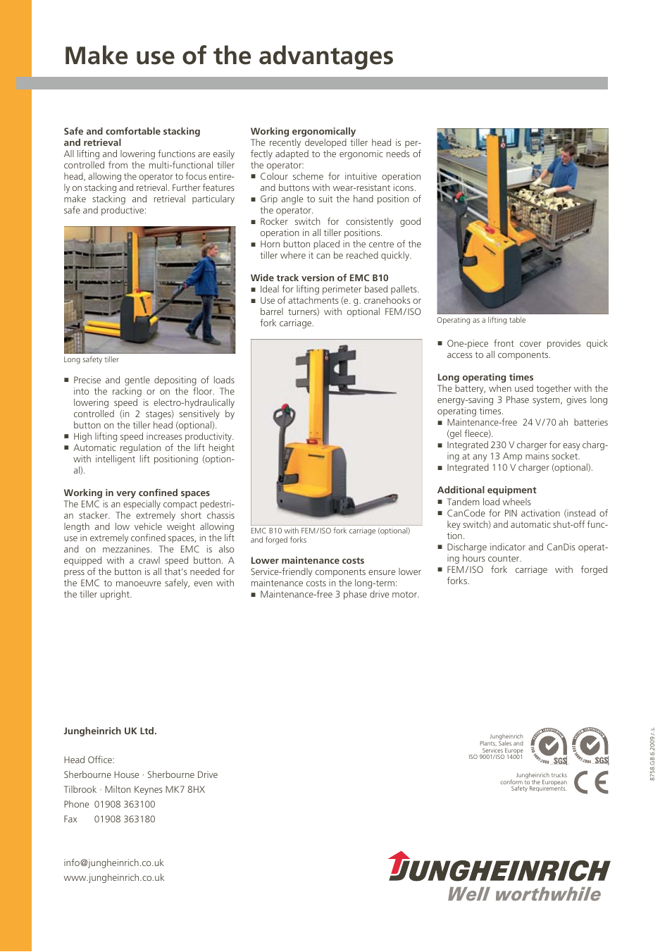 Make use of the advantages | Jungheinrich EMC_B10 User Manual | Page 4 / 4