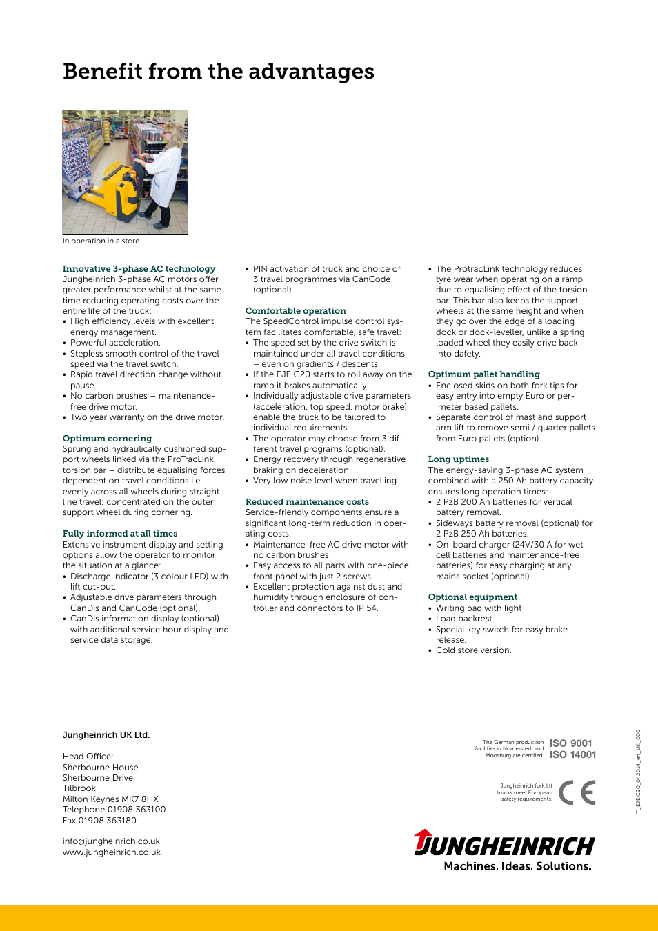 Benefit from the advantages | Jungheinrich EJE_C20 User Manual | Page 4 / 4