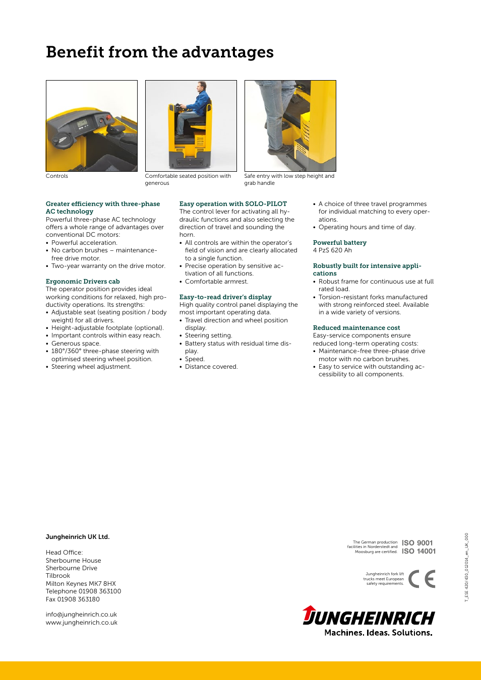 Benefit from the advantages | Jungheinrich ESE_420-430 User Manual | Page 4 / 4