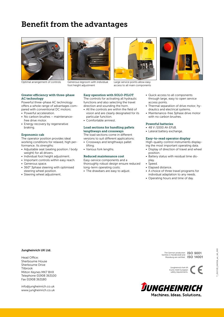 Benefit from the advantages | Jungheinrich ESE_533 User Manual | Page 4 / 4
