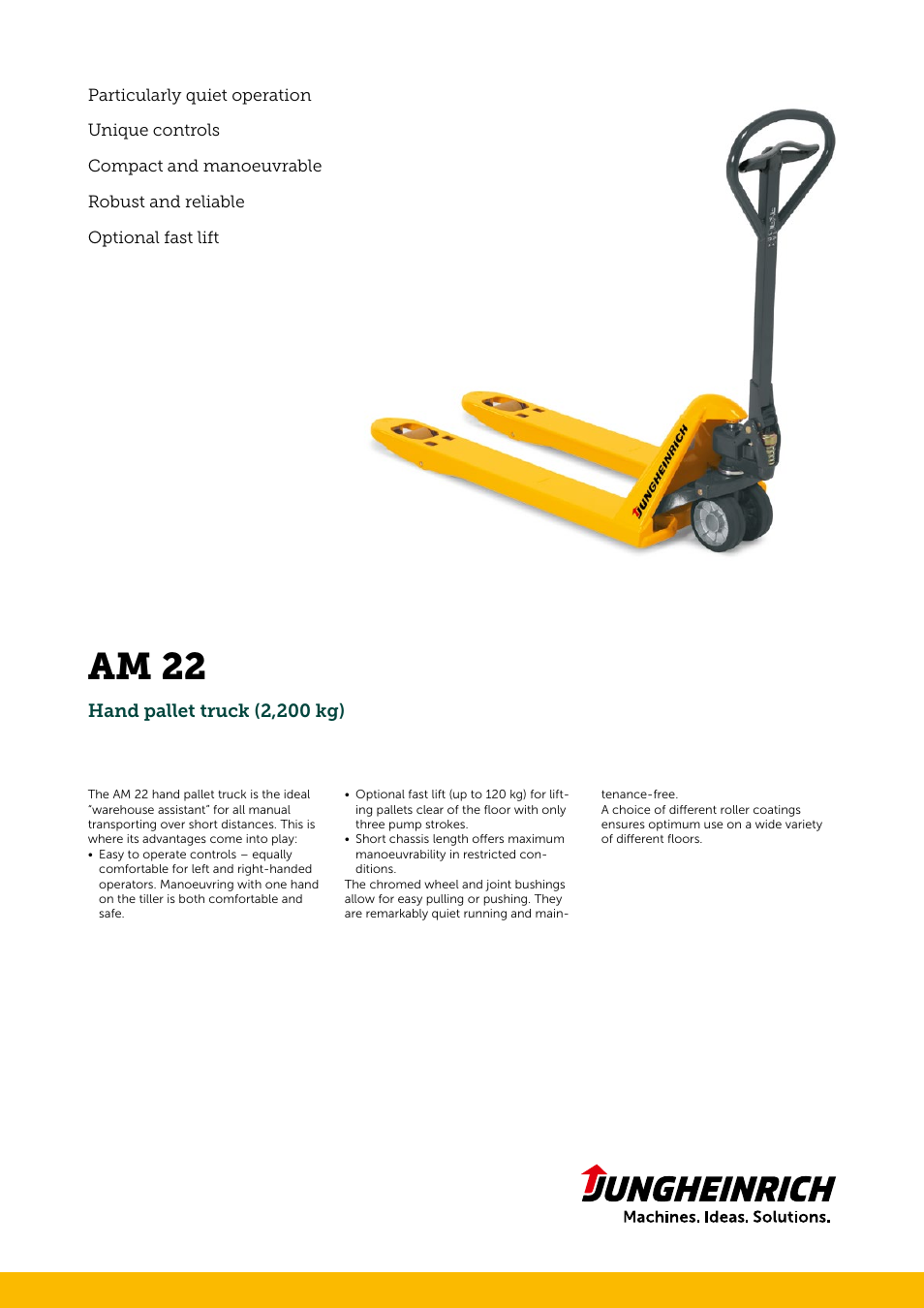 Jungheinrich AM_22 User Manual | 4 pages