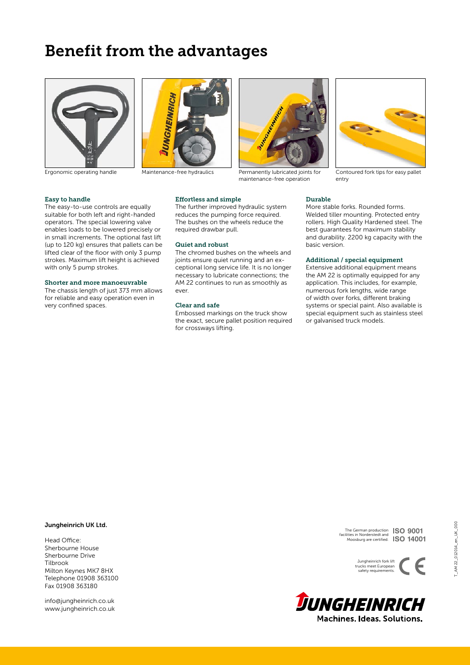 Benefit from the advantages | Jungheinrich AM_22 User Manual | Page 4 / 4