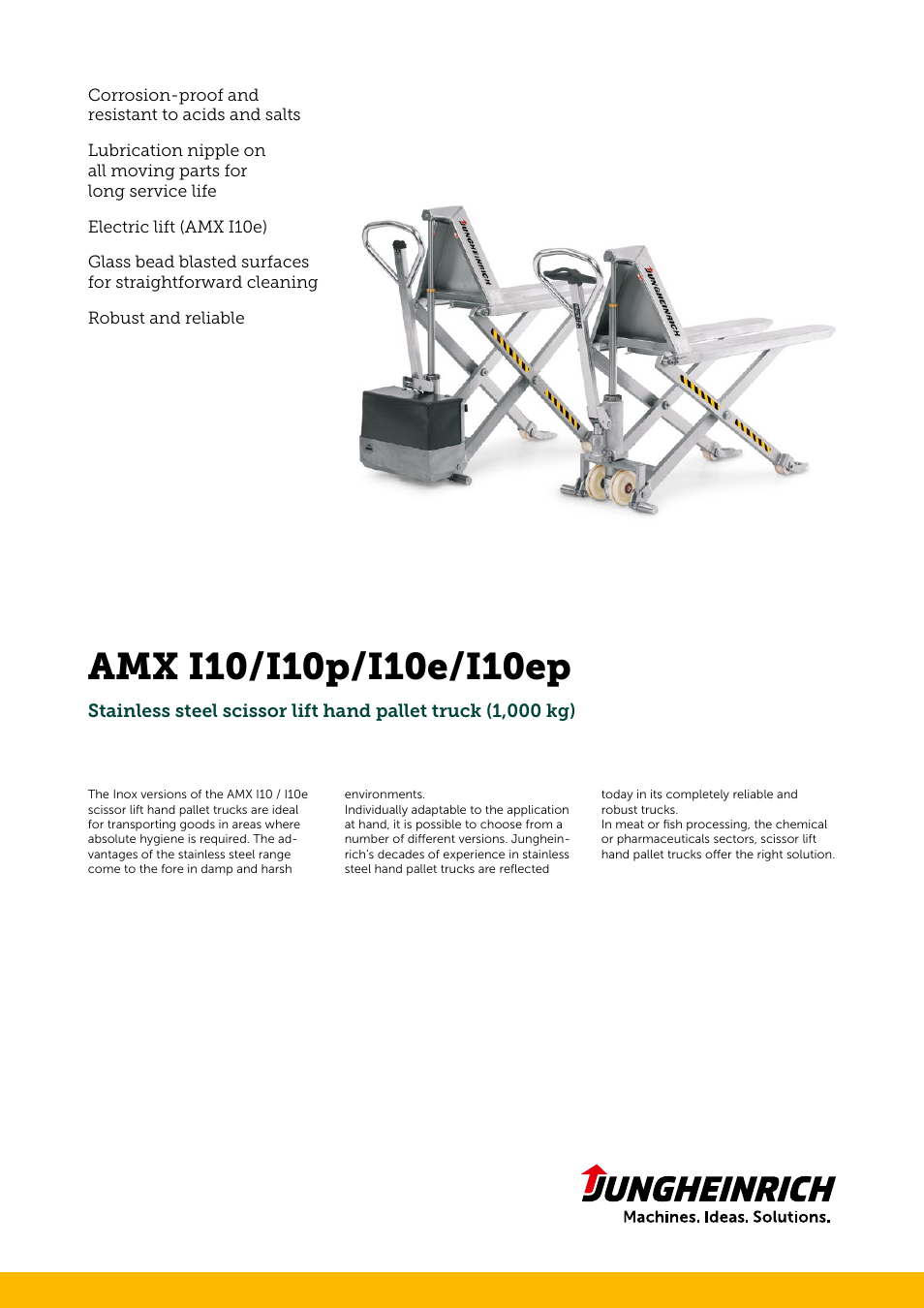 Jungheinrich AMX_I10-I10e-I10p-I10ep User Manual | 4 pages