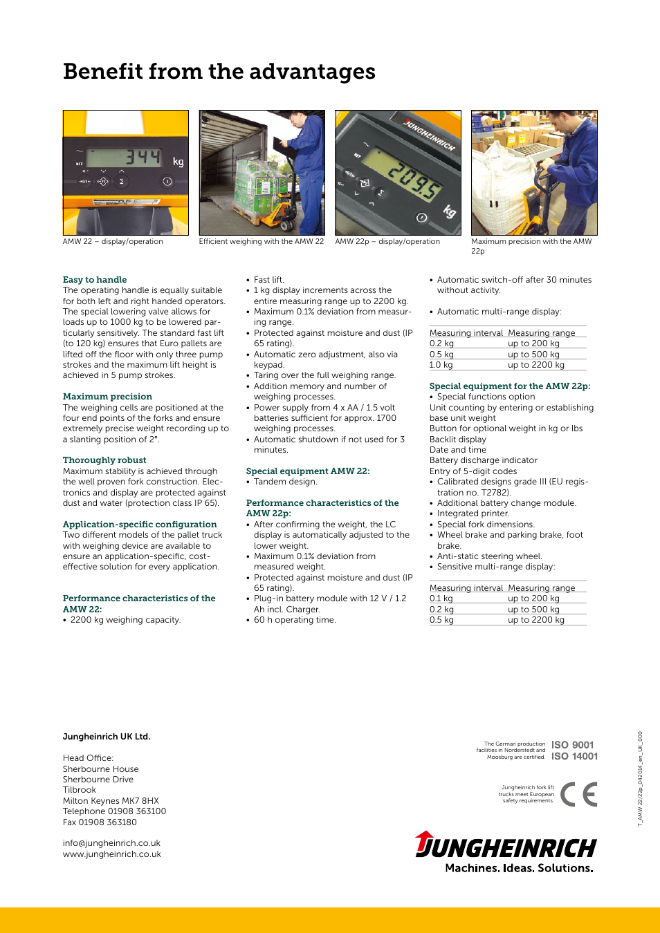Benefit from the advantages | Jungheinrich AMW_22-22p User Manual | Page 4 / 4