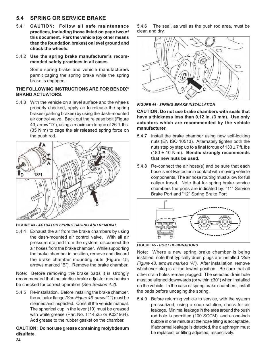 Ken Tool Bendix ADB22X-V Air Disc Brakes User Manual | Page 24 / 40