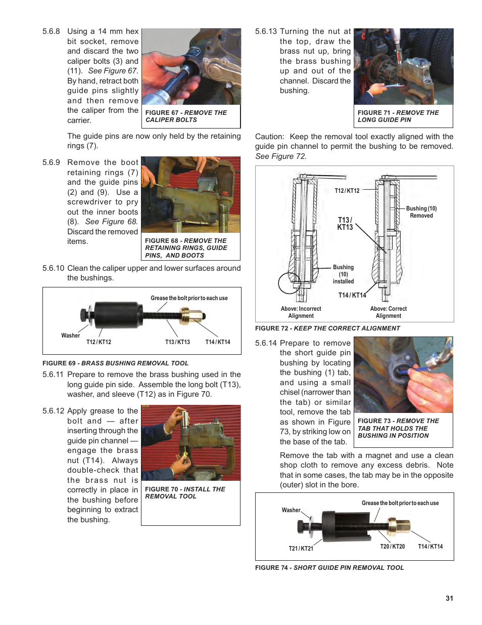 Ken Tool Bendix ADB22X-V Air Disc Brakes User Manual | Page 31 / 40