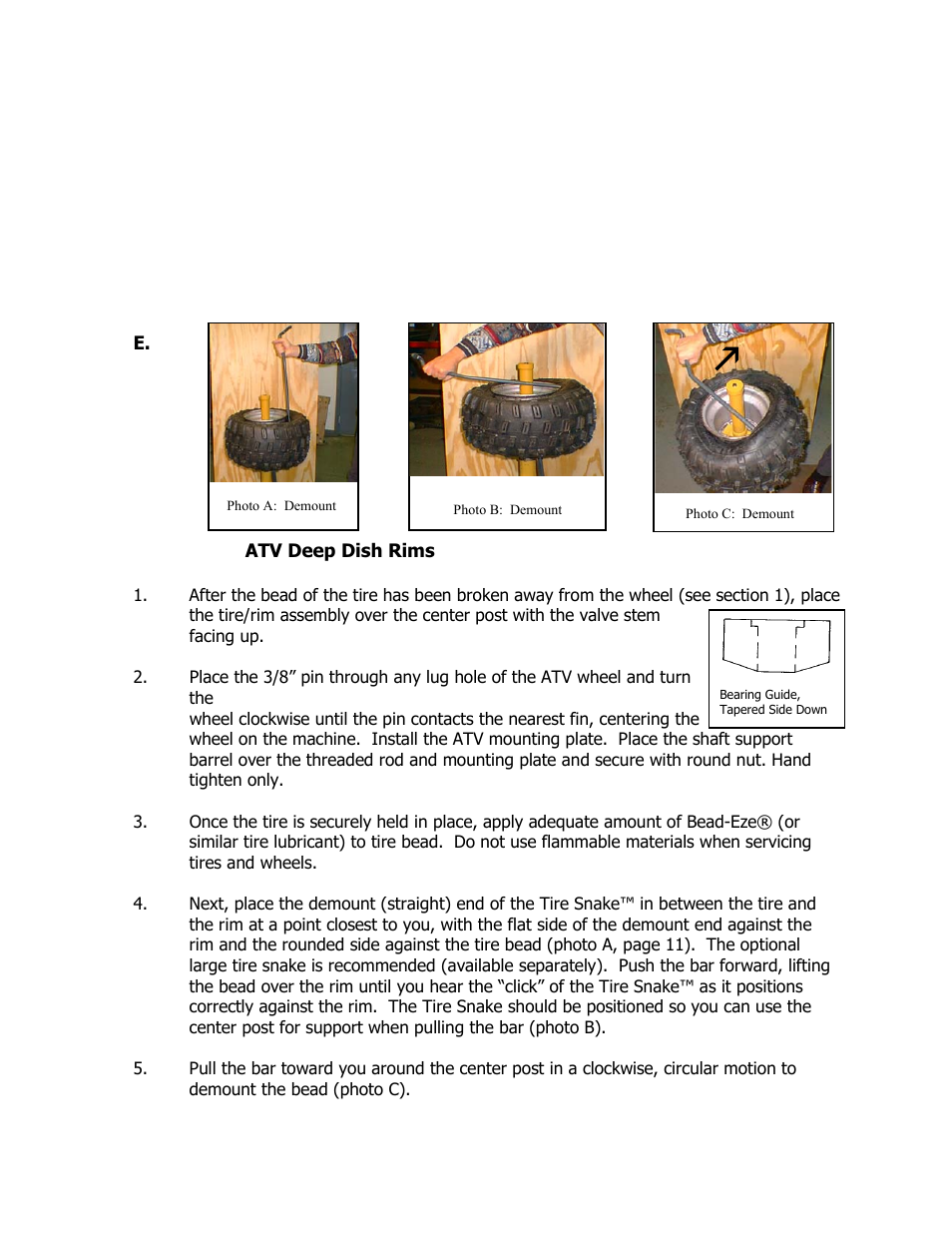 Ken Tool T601 (38601) CENTER POST TIRE CHANGING SYSTEM User Manual | Page 11 / 16