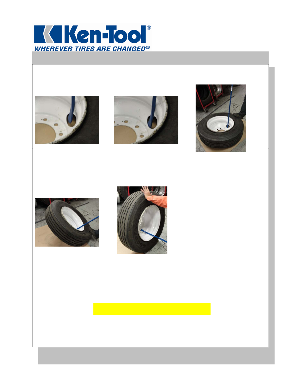 Ken Tool 34950 IronMan Ergonomic Wheel Lifting Bar User Manual | 2 pages