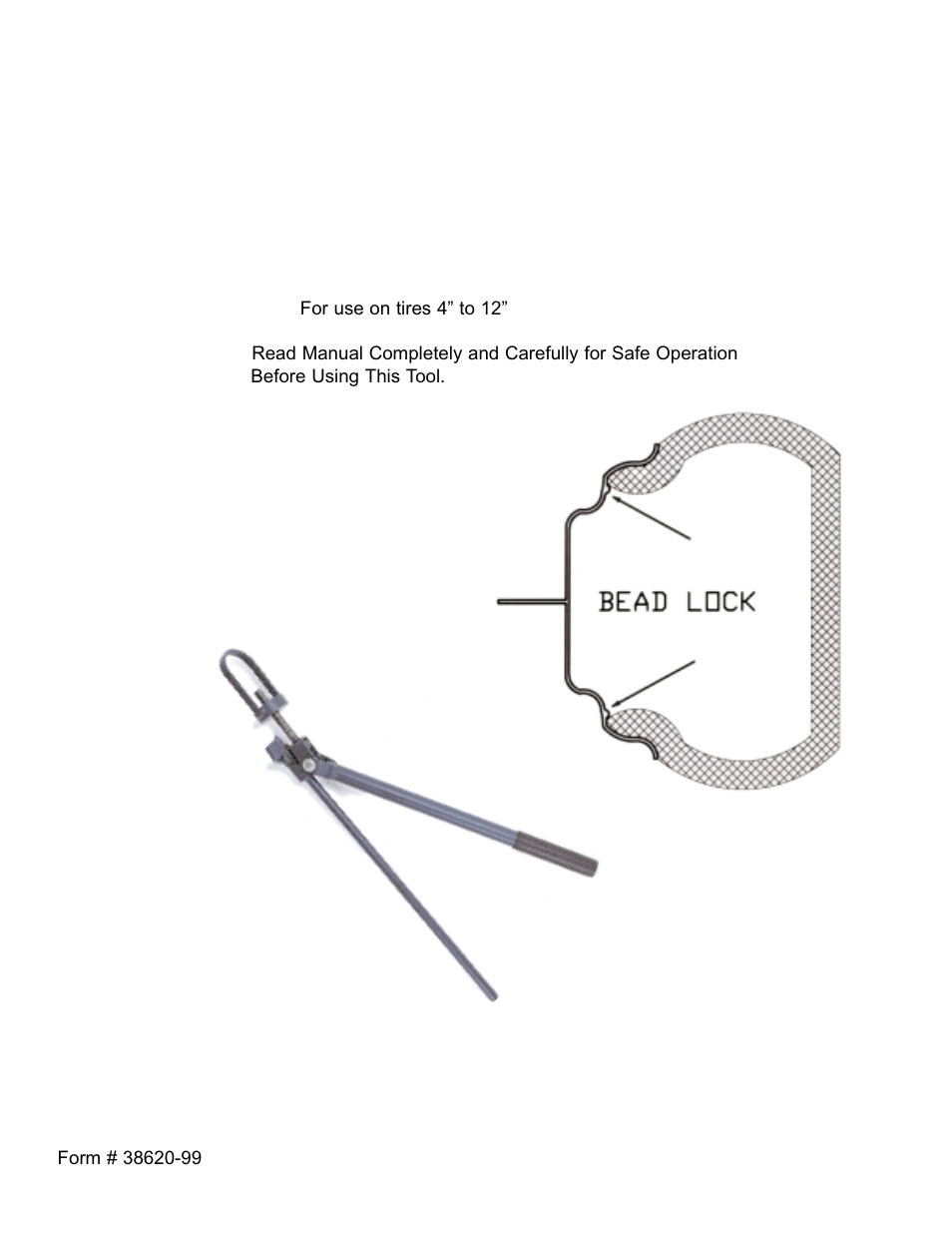Ken Tool 38620-99 ATV Bead Breaker User Manual | 5 pages