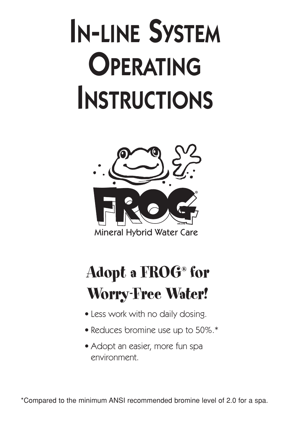 King Technology SPA FROG In-Line System User Manual | 16 pages