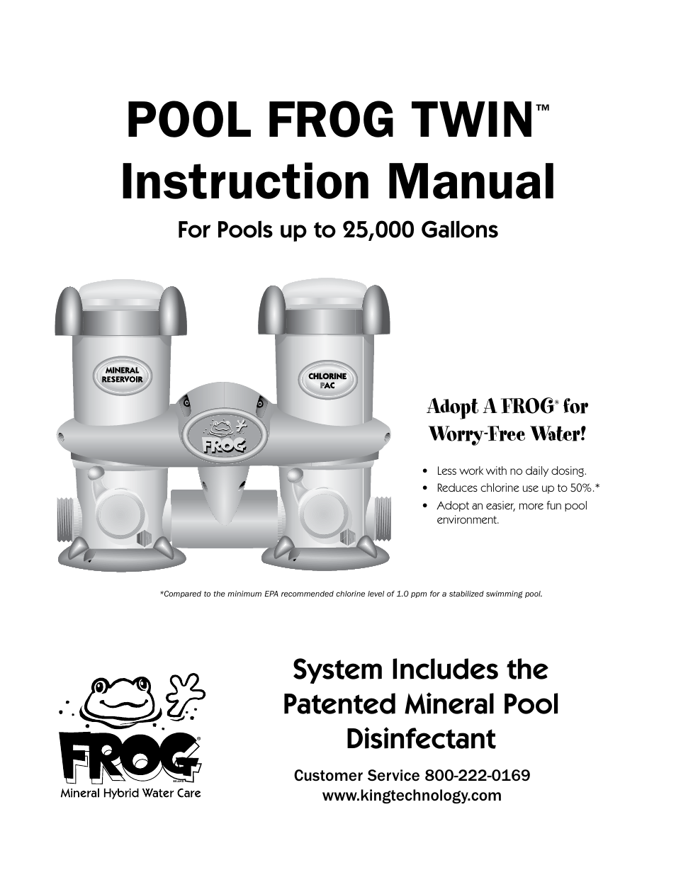 King Technology POOL FROG Twin User Manual | 17 pages