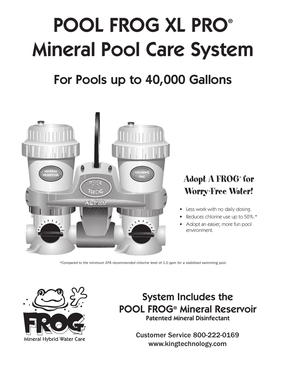 King Technology POOL FROG XL PRO User Manual | 16 pages