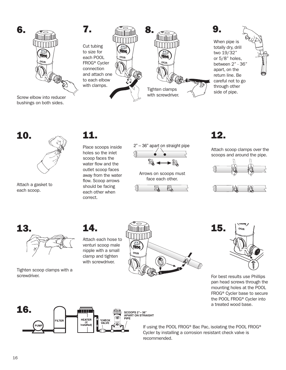 King Technology POOL FROG Model 5400/5430 User Manual | Page 16 / 18