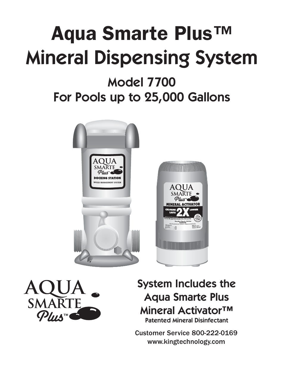 King Technology Aqua Smarte Plus Mineral Dispensing System Model 7700 User Manual | 16 pages