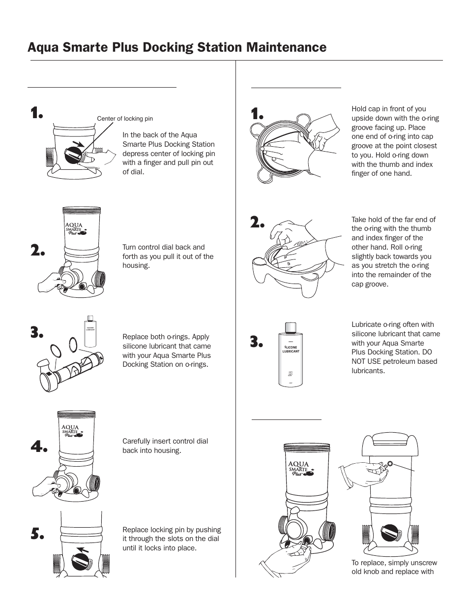 Docking station maintenance, Aqua smarte plus docking station maintenance | King Technology Aqua Smarte Plus Mineral Dispensing System Model 7700 User Manual | Page 12 / 16