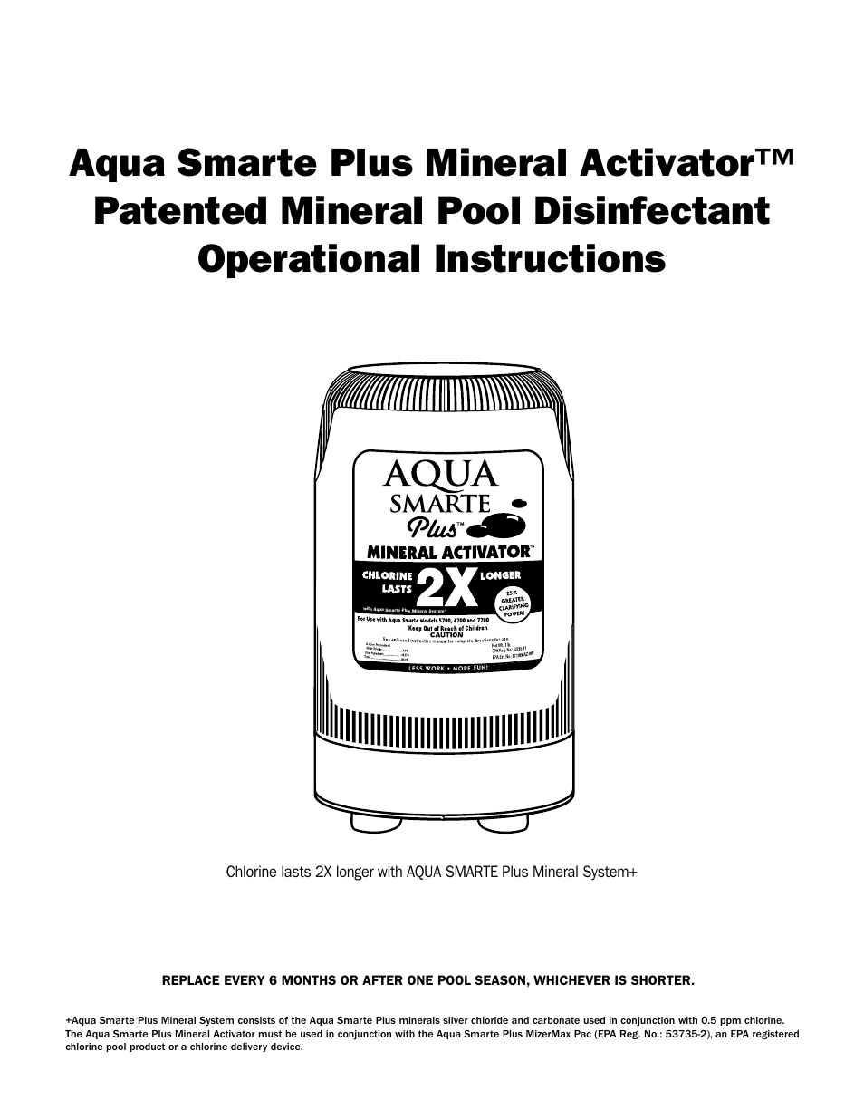 King Technology Aqua Smarte Plus Mineral Activator User Manual | 4 pages