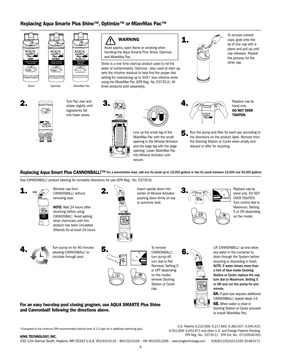 King Technology Aqua Smarte Plus Mineral Activator User Manual | Page 4 / 4