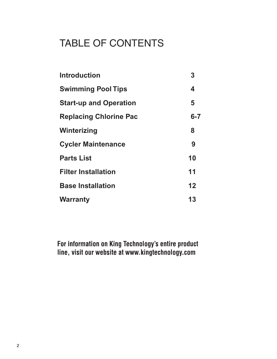 King Technology Prevail System User Manual | Page 2 / 13