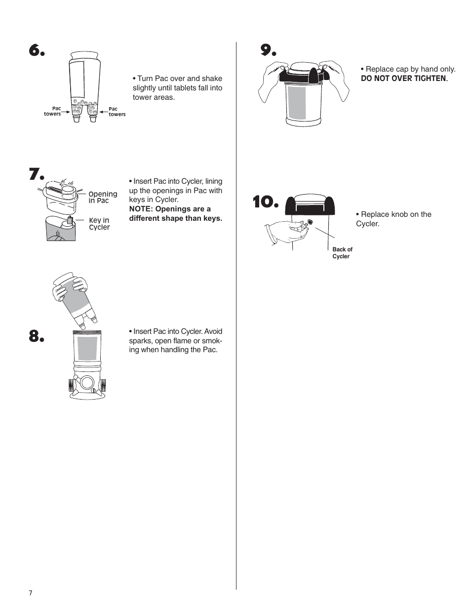 Replacing a chlorine pac 2 | King Technology Prevail System User Manual | Page 7 / 13