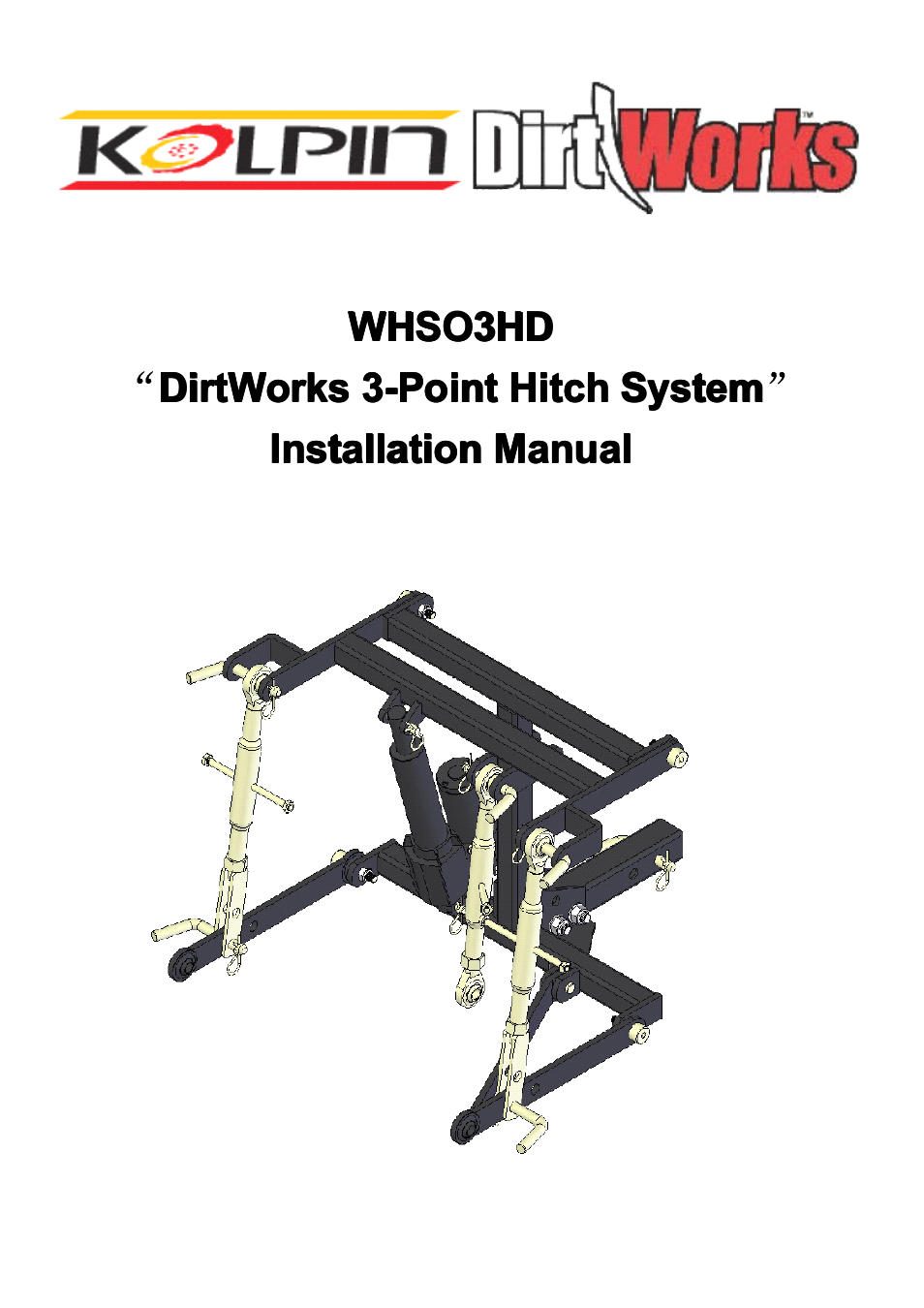 Kolpin WHS03HD ATV User Manual | 8 pages