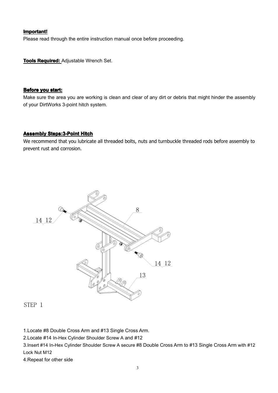 Kolpin WHS03HD ATV User Manual | Page 3 / 8